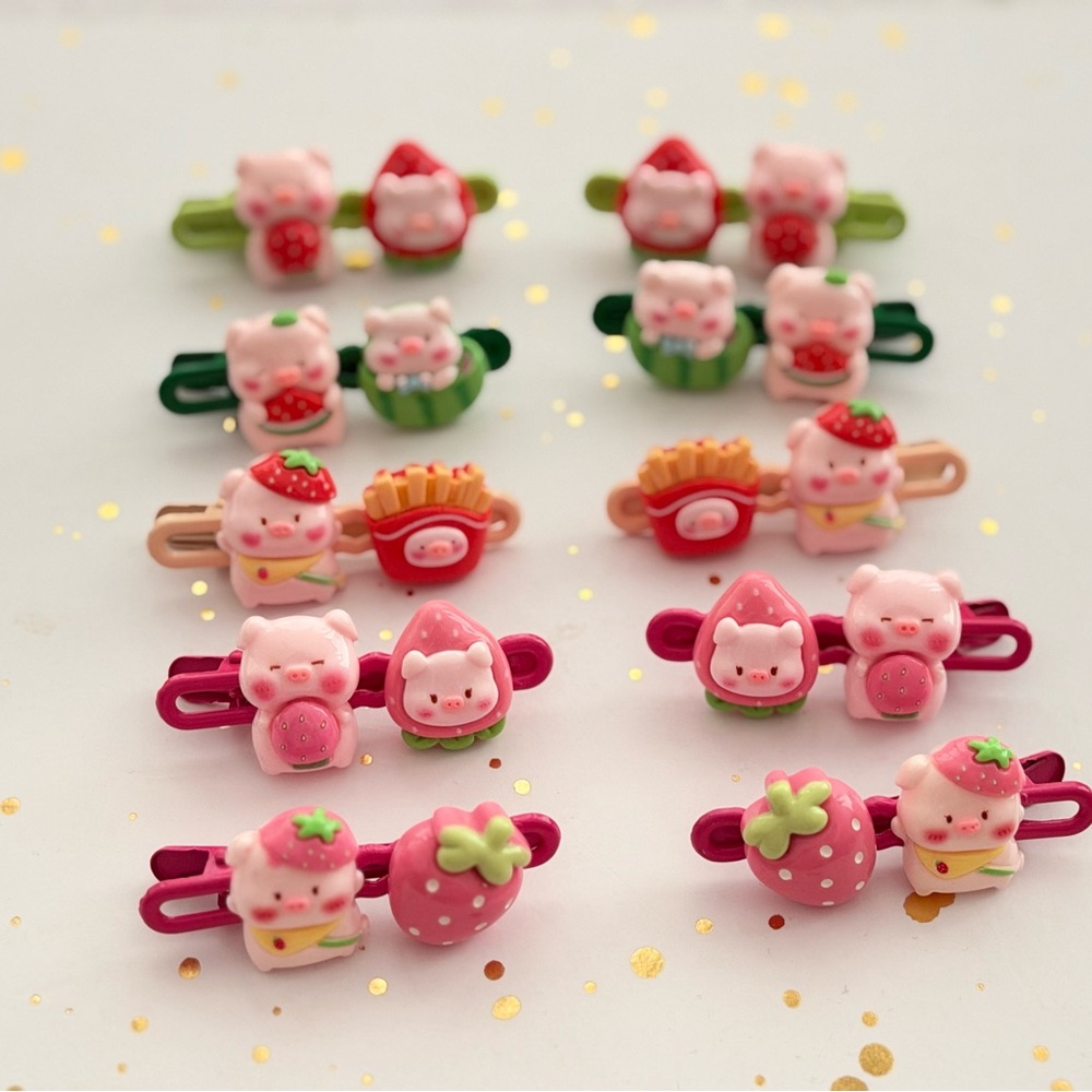 New Cute Piggy Hair Clips (mix and match)